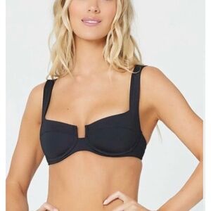 LSPACE brand new no tags camellia bikini top